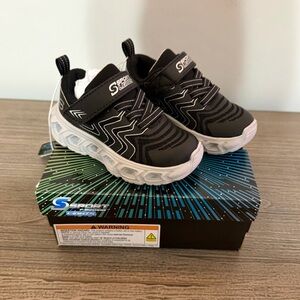 S Sport by Skechers Kids Black, Light-up Jarrod Sneakers. Size 7 Toddlers. NWT!